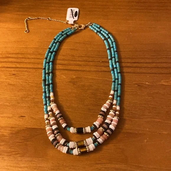 Free People Multicolor Beaded Necklace - Picture 3 of 5
